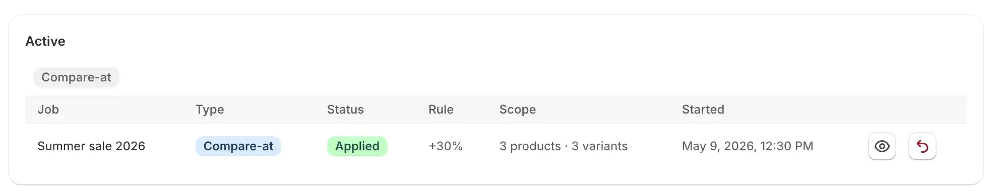 Step 3 — Preview table and apply confirmation